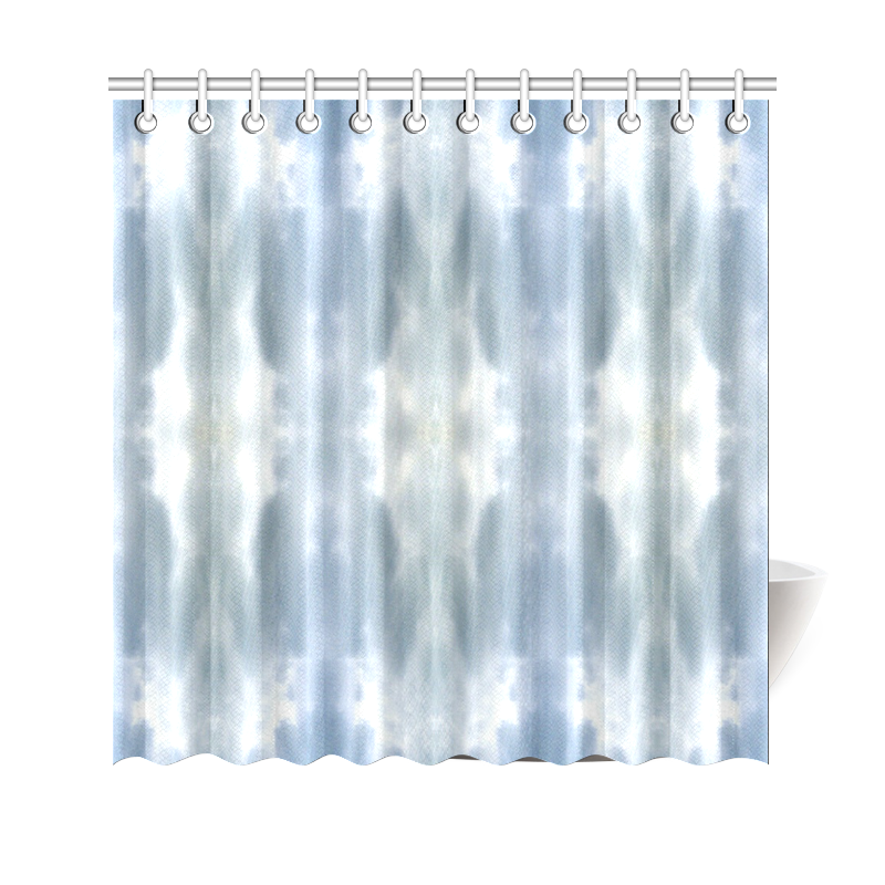 Ice Crystals Abstract Pattern Shower Curtain 69"x70"