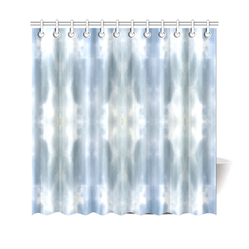 Ice Crystals Abstract Pattern Shower Curtain 69"x70"
