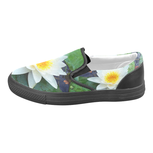 Waterlily Women's Unusual Slip-on Canvas Shoes (Model 019)