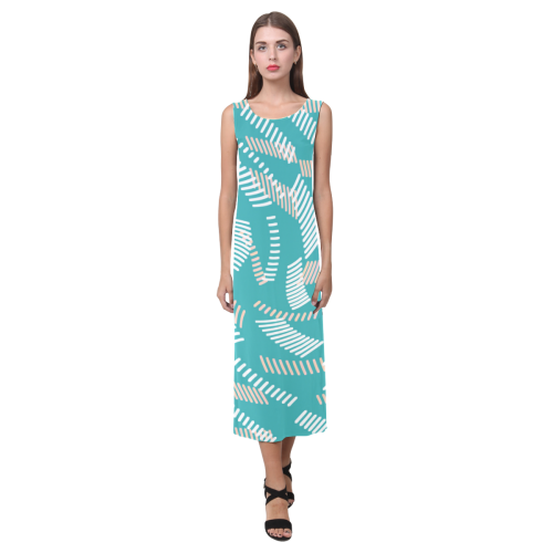 THOUGHTS Phaedra Sleeveless Open Fork Long Dress (Model D08)