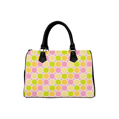 Multi Colored Dots Boston Handbag (Model 1621)