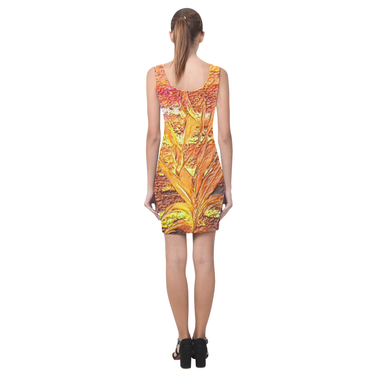 Palm by Nico Bielow (Original Painting) Medea Vest Dress (Model D06)