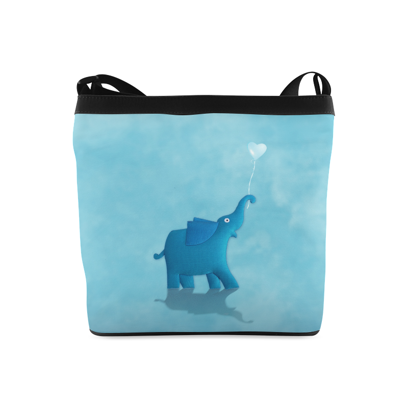 blue elephant Crossbody Bags (Model 1613)