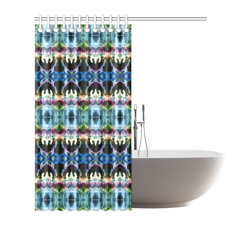 In Space Pattern Shower Curtain 72"x72"