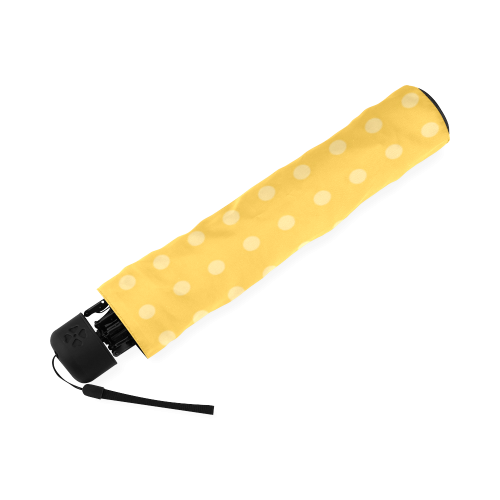 Yellow Polka Dots Foldable Umbrella (Model U01)