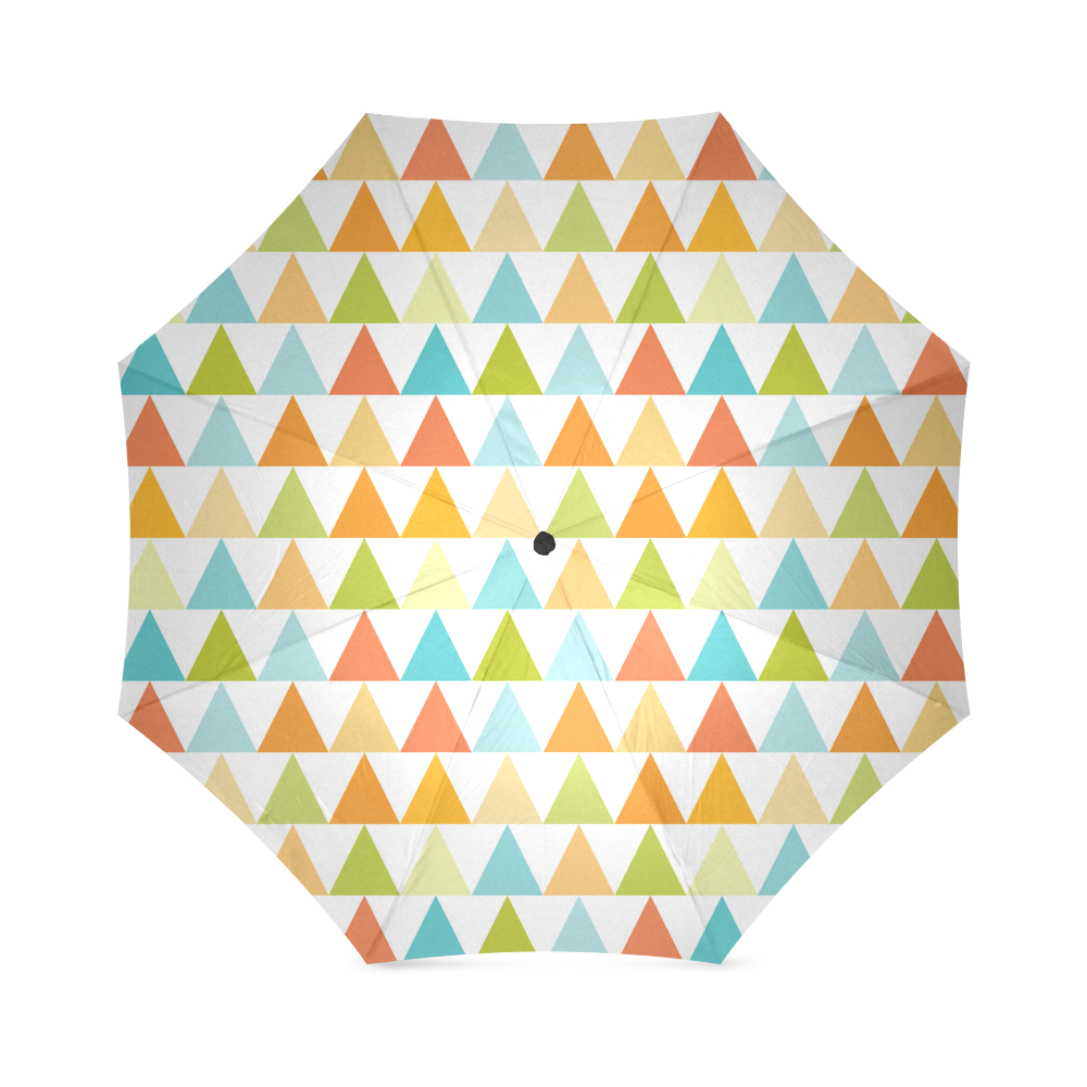 Colorful Triangles Foldable Umbrella (Model U01)