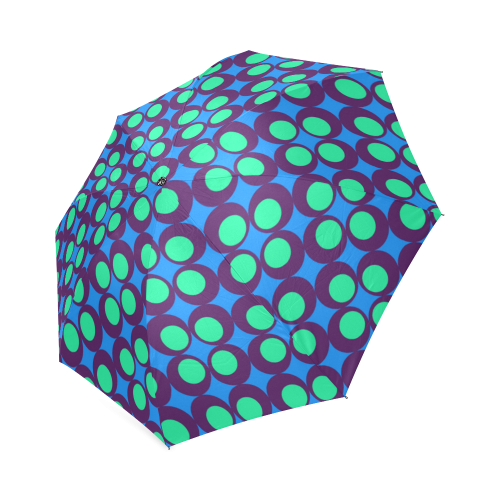 Vintage geometric circles Foldable Umbrella (Model U01)