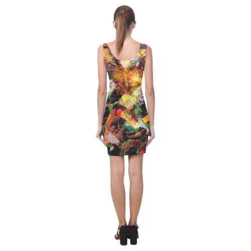 Mosaik by Nico Bielow (Original Painting) Medea Vest Dress (Model D06)