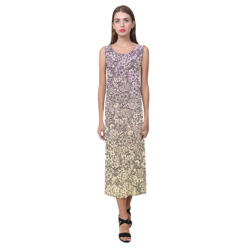 FLORA Phaedra Sleeveless Open Fork Long Dress (Model D08)