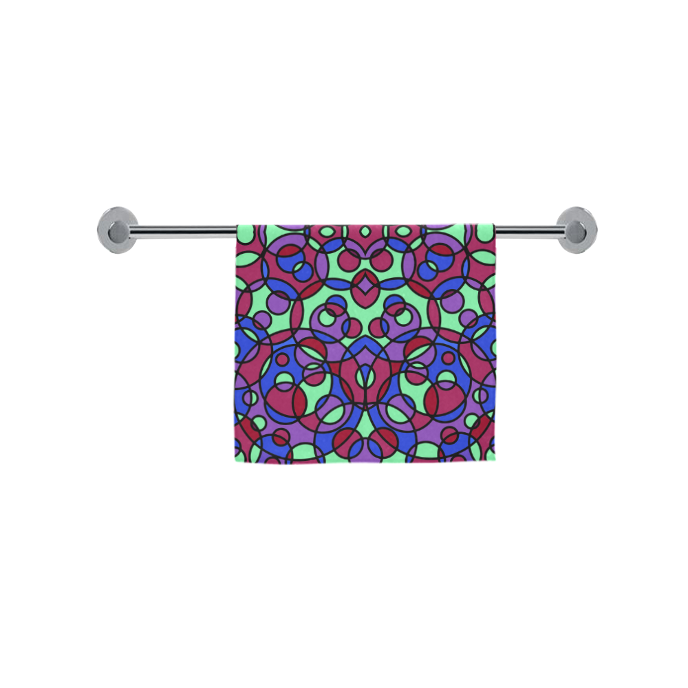 Kaleidoscope circles Custom Towel 16"x28"