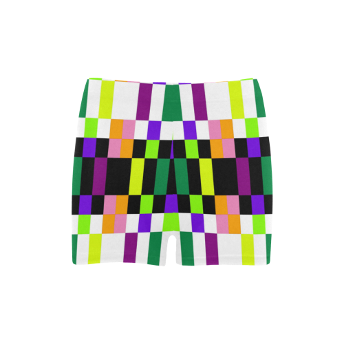 Colorful geometry Briseis Skinny Shorts (Model L04)