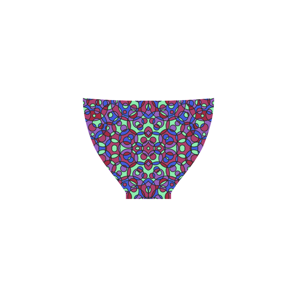 Kaleidoscope circles Custom Bikini Swimsuit
