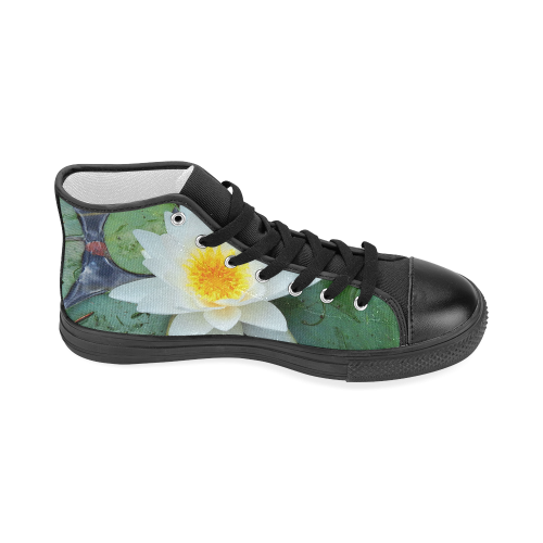 Waterlily Women's Classic High Top Canvas Shoes (Model 017)