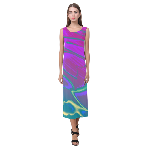 LOCIS Phaedra Sleeveless Open Fork Long Dress (Model D08)