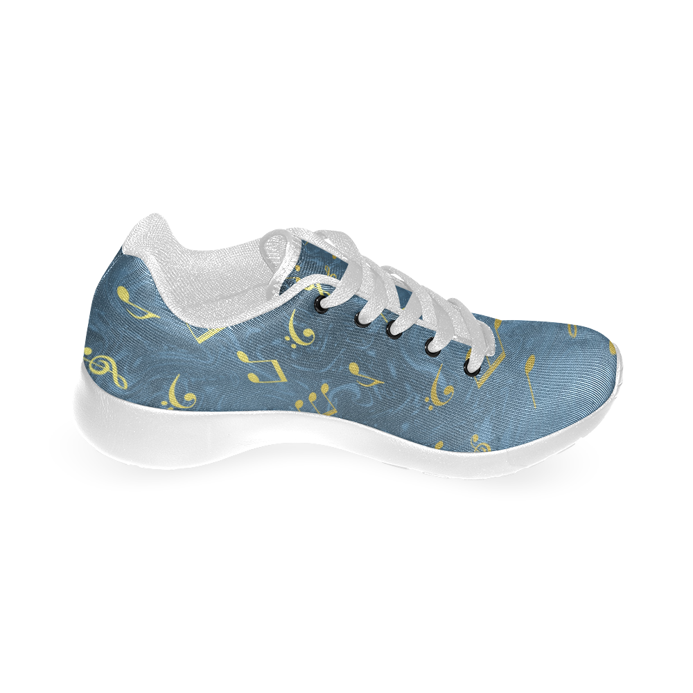 music notes pattern Women’s Running Shoes (Model 020)