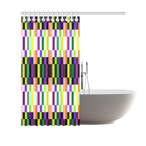 Colorful geometry Shower Curtain 69"x70"