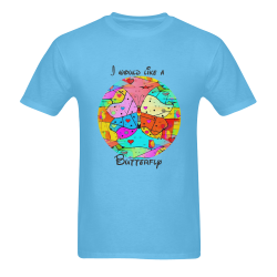 I would like a butterfly by Nico Bielow Sunny Men's T- shirt (Model T06)