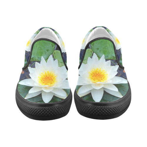 Waterlily Women's Unusual Slip-on Canvas Shoes (Model 019)