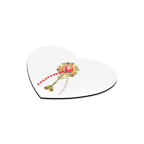 Catholic Holy Communion: Divine Mercy Heart-shaped Mousepad