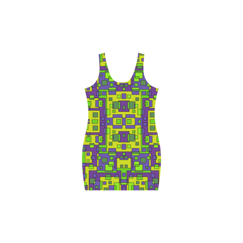 Overlap squares Medea Vest Dress (Model D06)