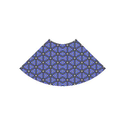Techno blue triangles Atalanta Casual Sundress(Model D04)