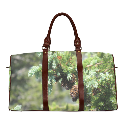 Pine cones by Martina Webster Waterproof Travel Bag/Small (Model 1639)
