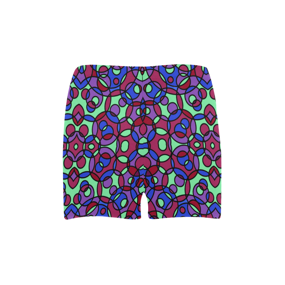 Kaleidoscope circles Briseis Skinny Shorts (Model L04)