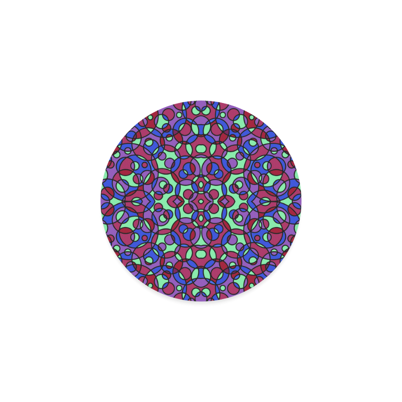 Kaleidoscope circles Round Coaster