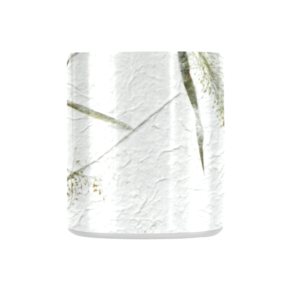 Dried Grass white Japanese paper Classic Insulated Mug(10.3OZ)