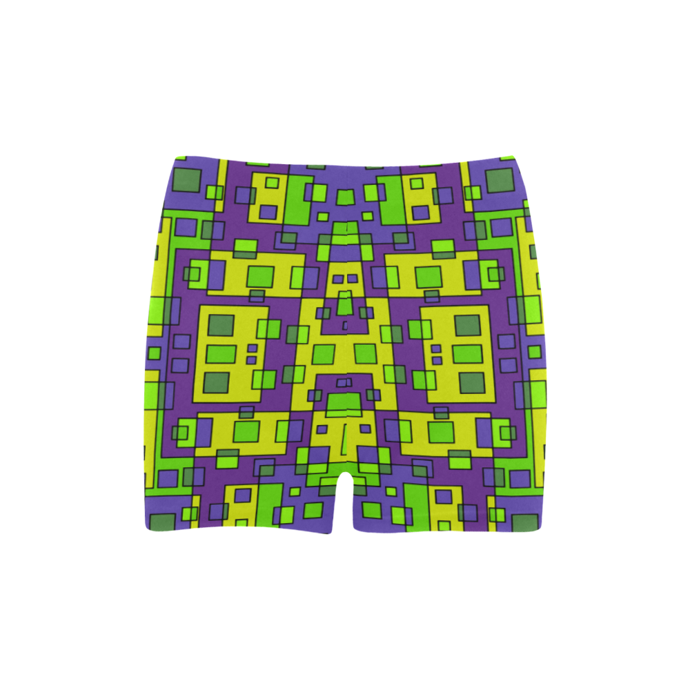 Overlap squares Briseis Skinny Shorts (Model L04)