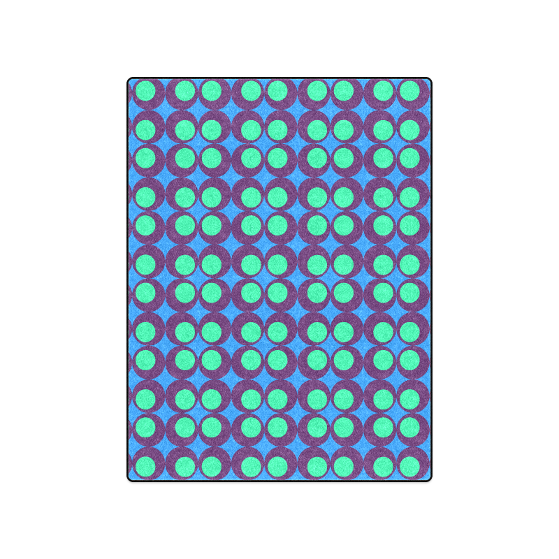 Vintage geometric circles Blanket 50"x60"