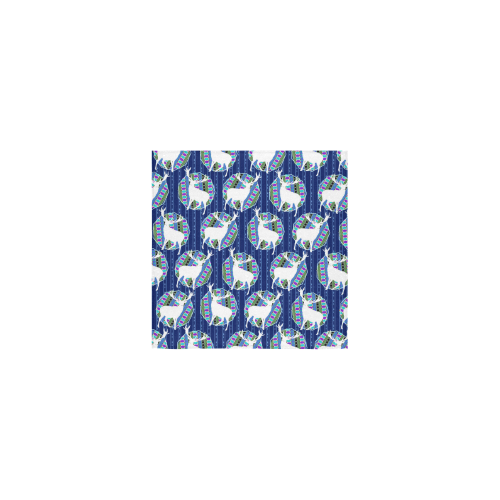 Geometric Deer Retro Pattern Square Towel 13“x13”