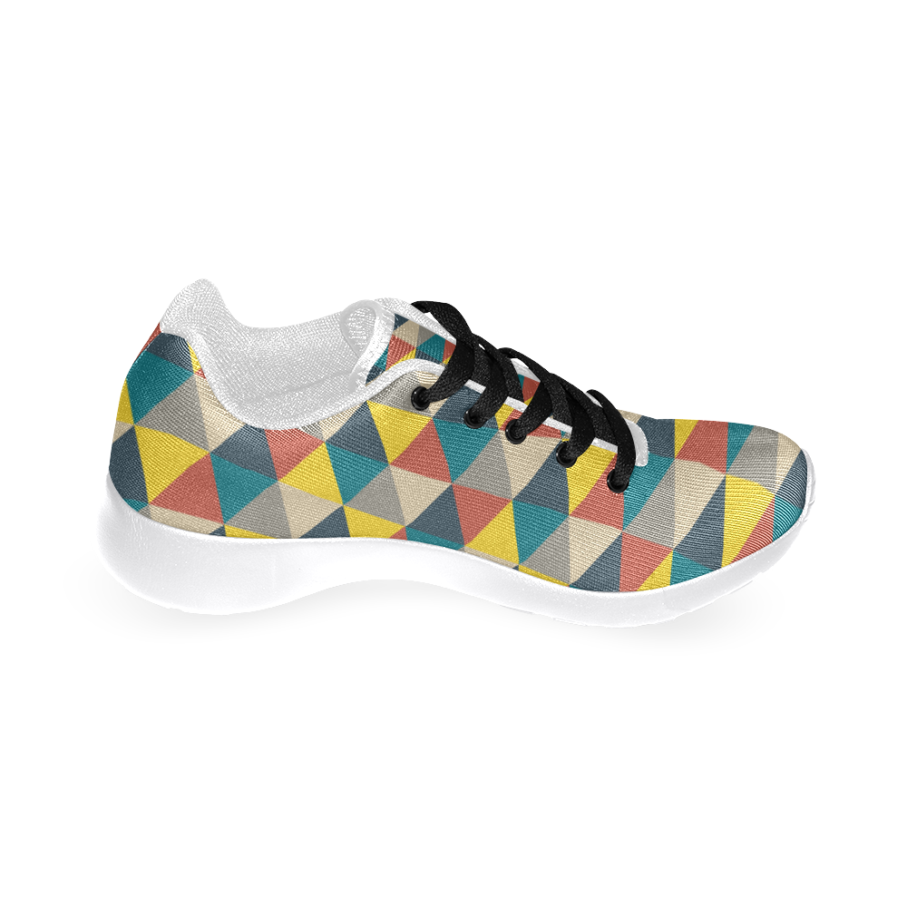 Colorful geometric   - design and vector Men’s Running Shoes (Model 020)