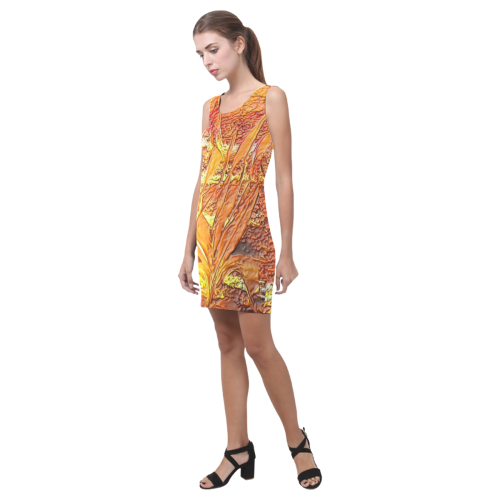 Palm by Nico Bielow (Original Painting) Medea Vest Dress (Model D06)