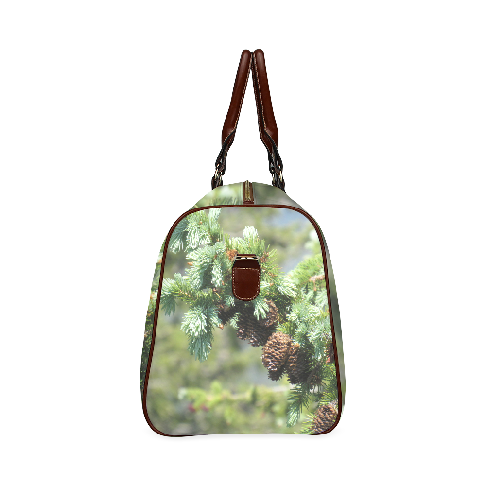 Pine cones by Martina Webster Waterproof Travel Bag/Small (Model 1639)