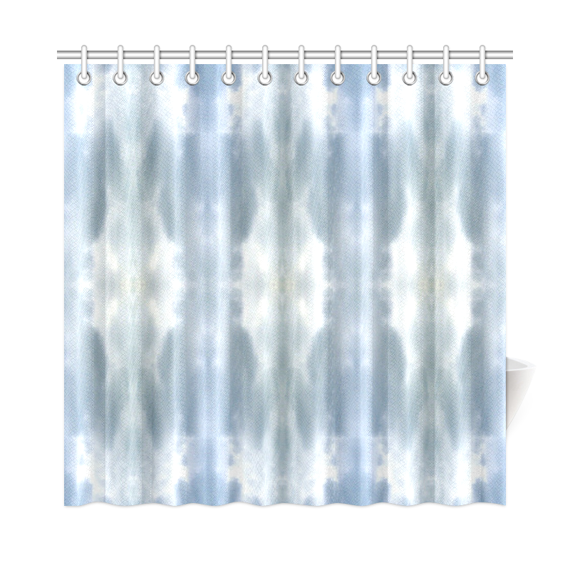 Ice Crystals Abstract Pattern Shower Curtain 72"x72"