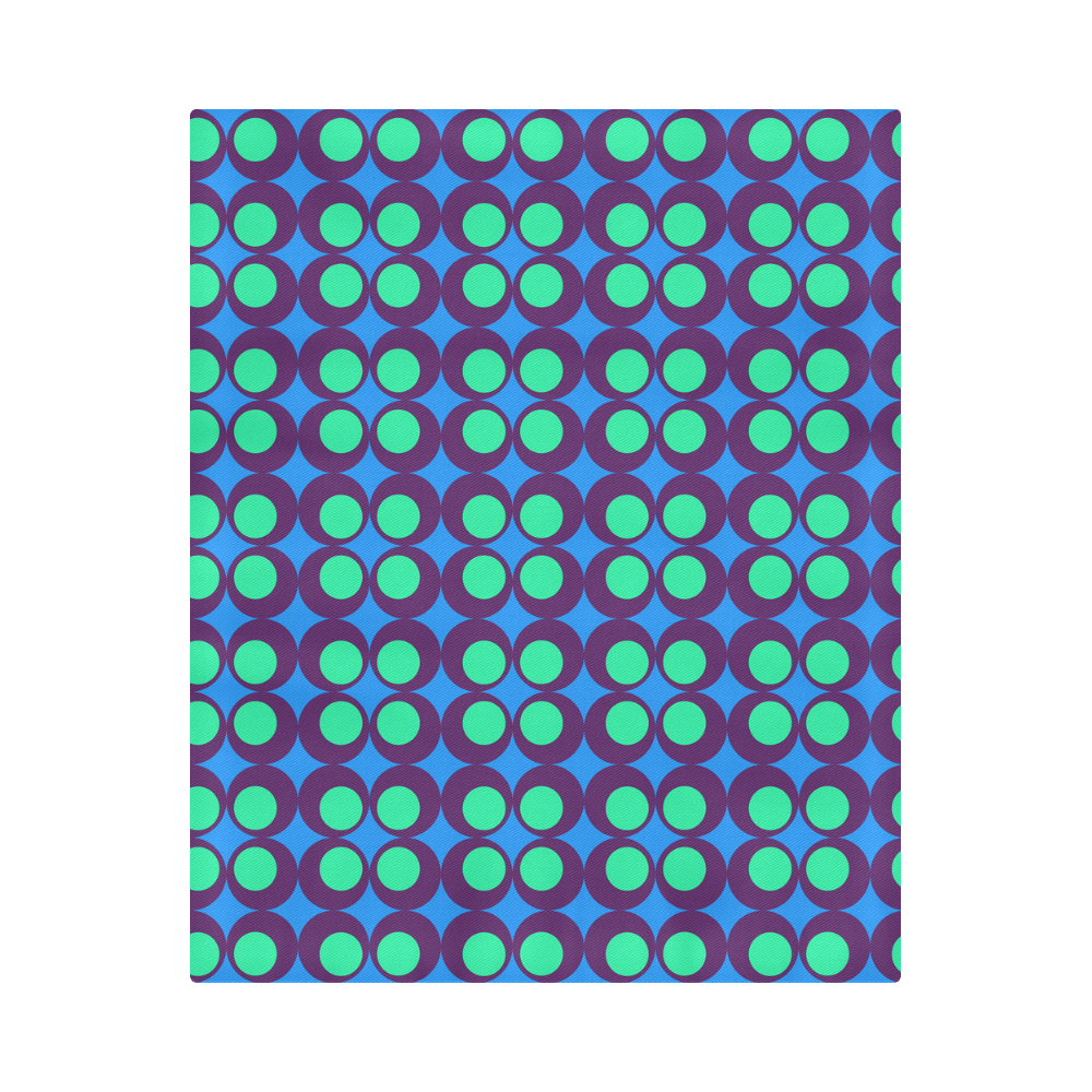 Vintage geometric circles Duvet Cover 86"x70" ( All-over-print)