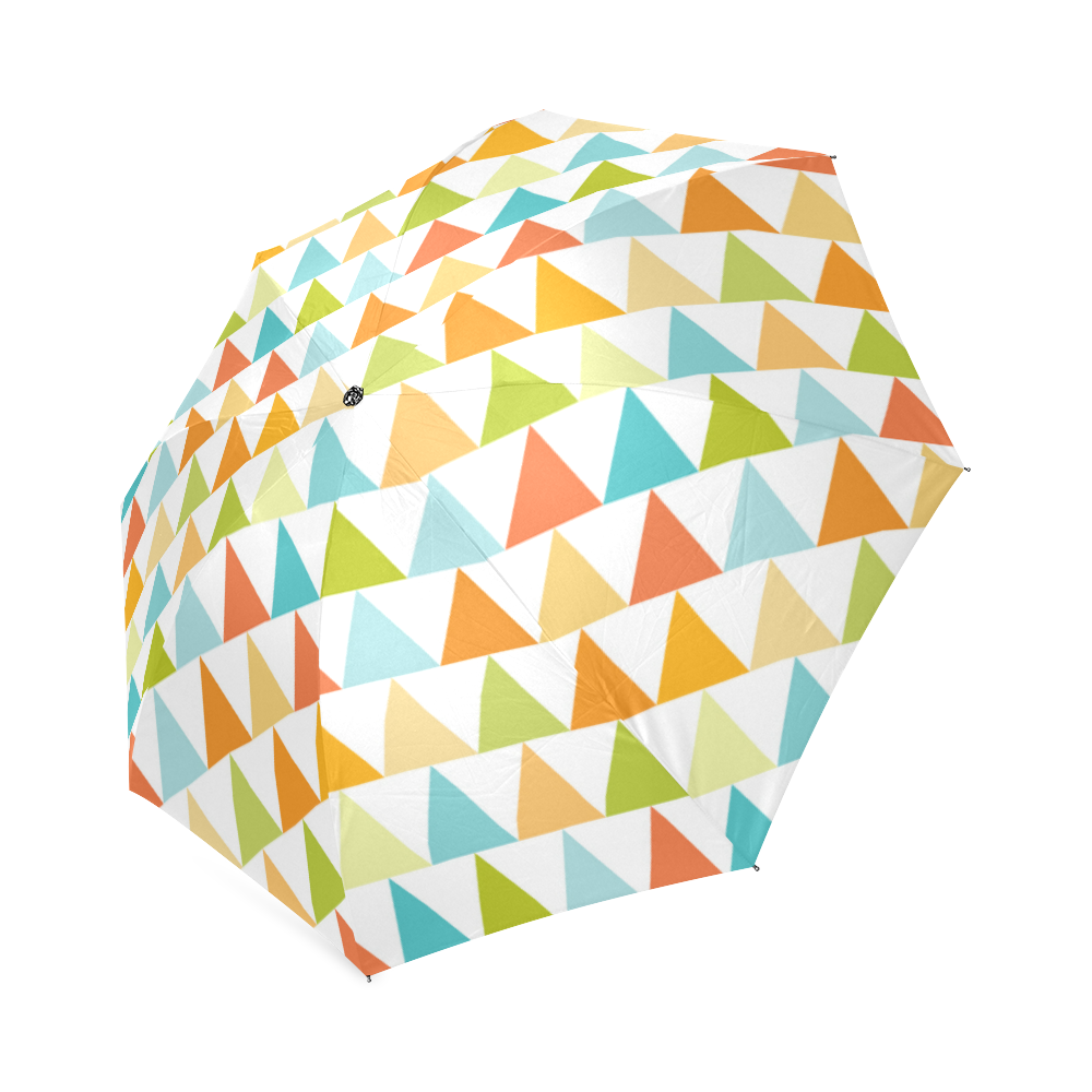 Colorful Triangles Foldable Umbrella (Model U01)
