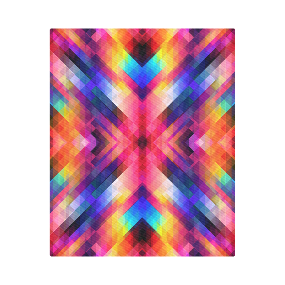 Psycho geometry Duvet Cover 86"x70" ( All-over-print)