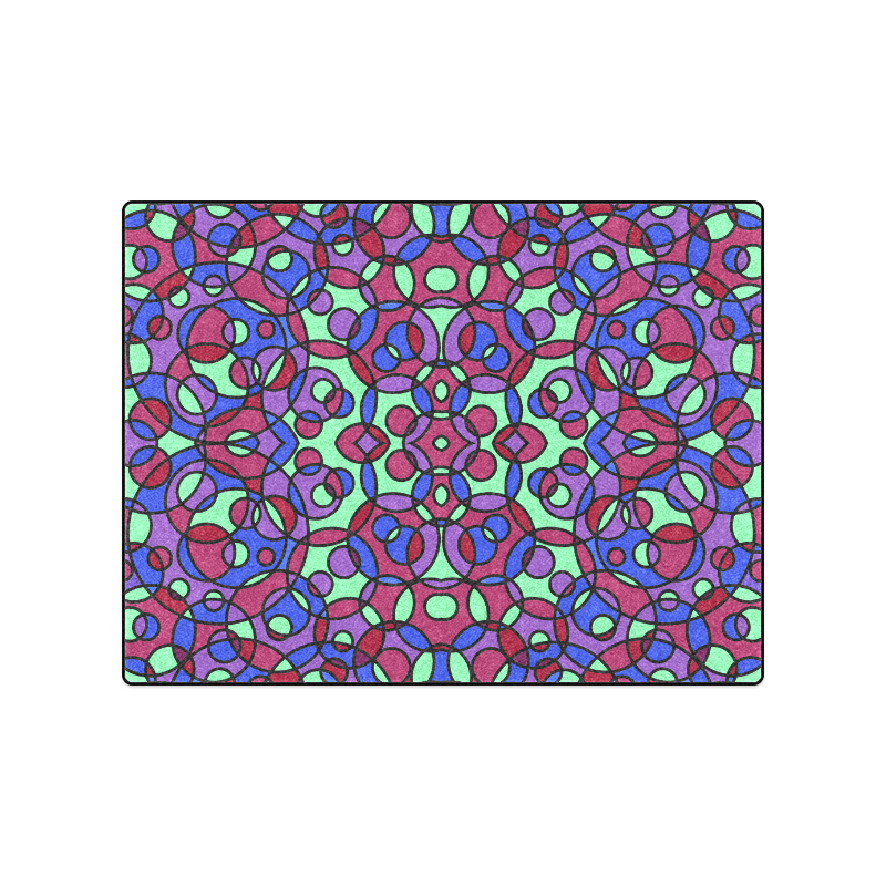 Kaleidoscope circles Blanket 50"x60"