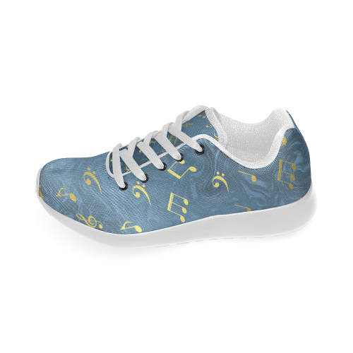 music notes pattern Women’s Running Shoes (Model 020)