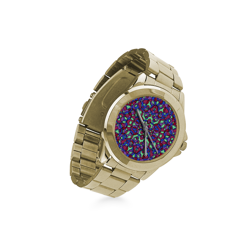 Kaleidoscope circles Custom Gilt Watch(Model 101)