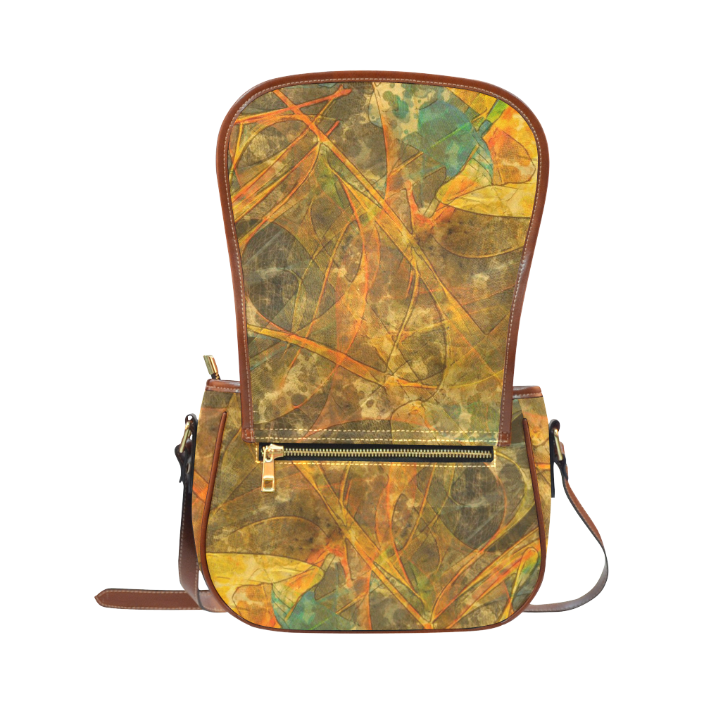 abstract art 916B Saddle Bag/Small (Model 1649) Full Customization