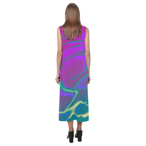 LOCIS Phaedra Sleeveless Open Fork Long Dress (Model D08)