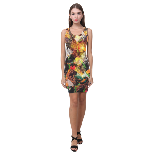 Mosaik by Nico Bielow (Original Painting) Medea Vest Dress (Model D06)
