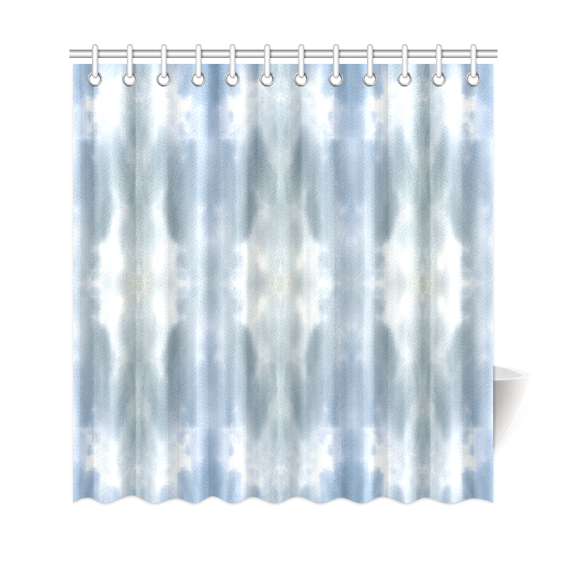 Ice Crystals Abstract Pattern Shower Curtain 69"x72"