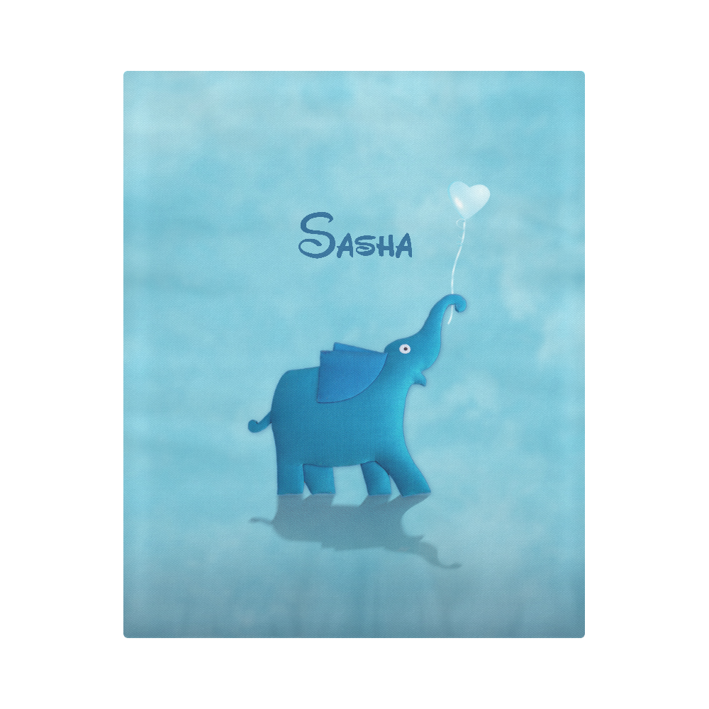 blue elephant Duvet Cover 86"x70" ( All-over-print)