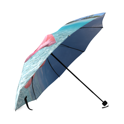 Flamingo and Palms Foldable Umbrella (Model U01)