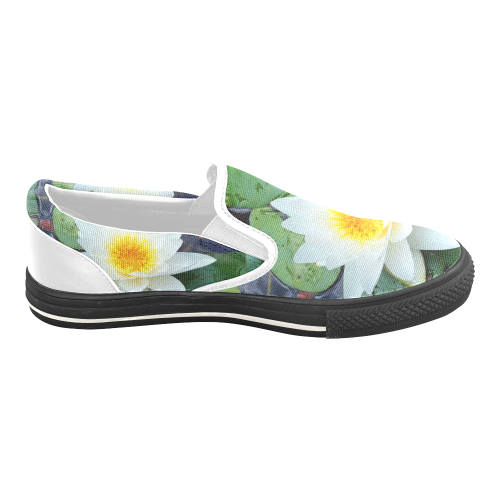 Waterlily Women's Unusual Slip-on Canvas Shoes (Model 019)