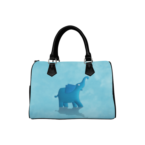 blue elephant Boston Handbag (Model 1621)